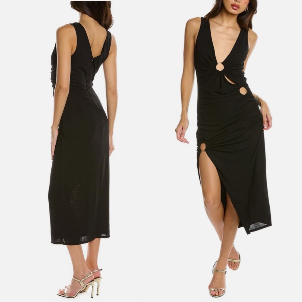 NICHOLAS
NICHOLAS MADDY
MIDI DRESS Black size 4 bodycon - Picture 4 of 10